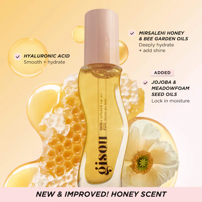 Gisou Honey Infused Hydrating Lip Oil Honey Gold