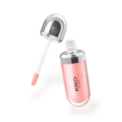 Kiko Lipgloss in Pearly Peach Rose – peach shimmer gloss