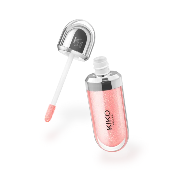 Kiko Lipgloss in Pearly Peach Rose – peach shimmer gloss