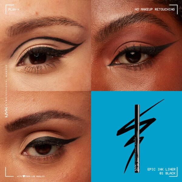 Smudge-Proof Black Liquid Eyeliner