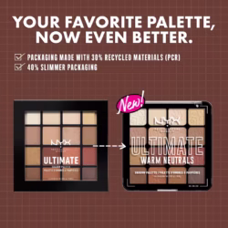 NYX Ultimate Color Shadow Palette Warm Neutrals