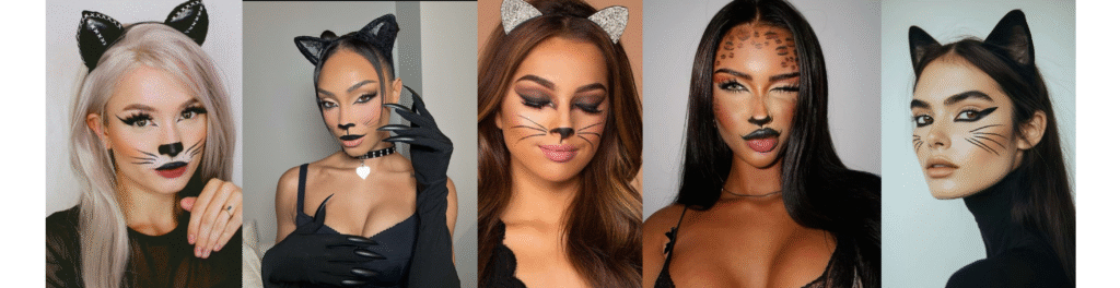 Classic Cat Halloween Makeup Mimic Makeup