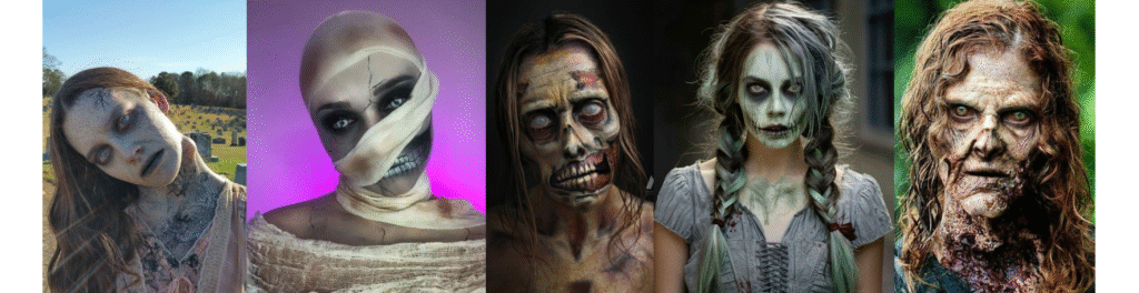 The Terrifying Zombie Mimic Makeup