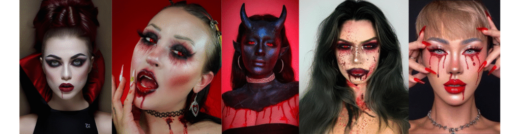 Glam Vampire Mimic Makeup