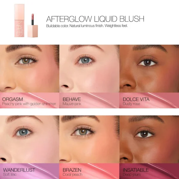 NARS Afterglow Liquid Blush Behave
