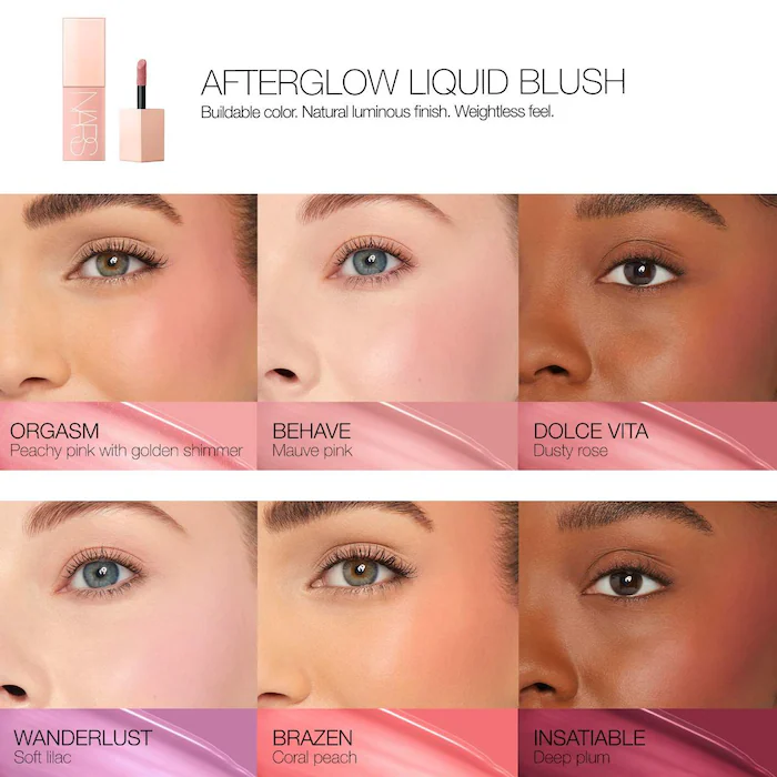 NARS Afterglow Liquid Blush Behave