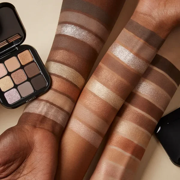 Kiko Milano New Glamour Multi-Finish Eyeshadow Palette 01 Earth Tones