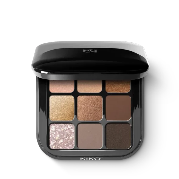 Kiko Milano New Glamour Multi-Finish Eyeshadow Palette 01 Earth Tones