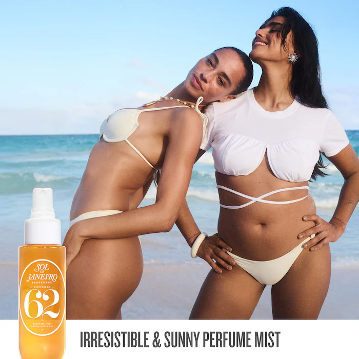 Sol de Janeiro Bum Bum Jet Set Brazilian Bum Bum® Cream (50ml), Brazilian Play Moisturizing Shower Cream-Gel (90ml), Cheirosa 62™ Perfume Mist (30ml)