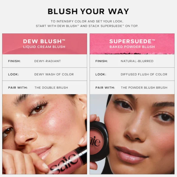 Saie Dew Blush Liquid Cream Blush - SWEETIE